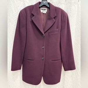 DKNY 3-Button Wool Blazer